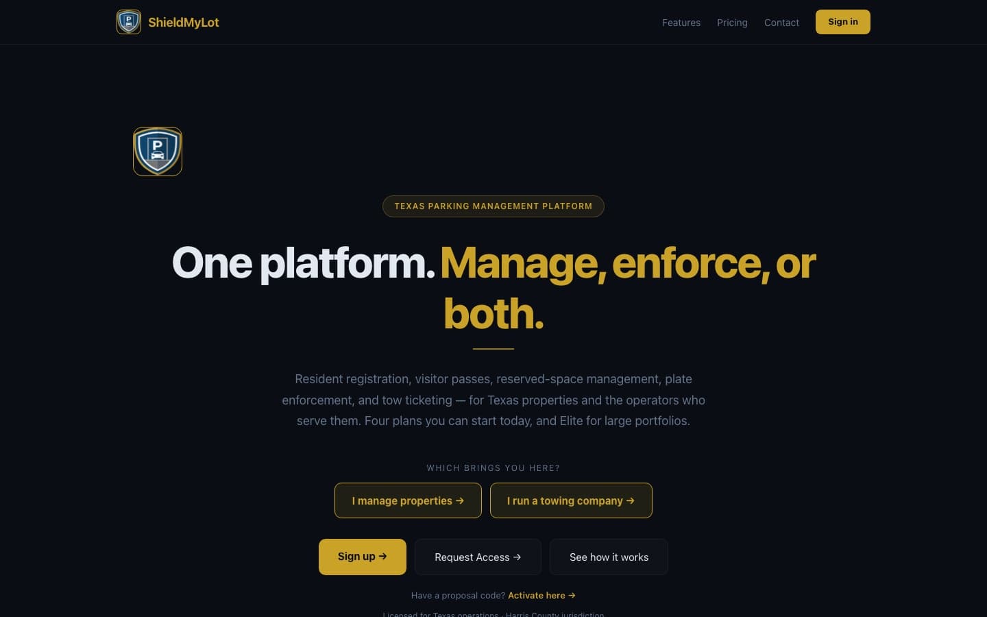 ShieldMyLot homepage
